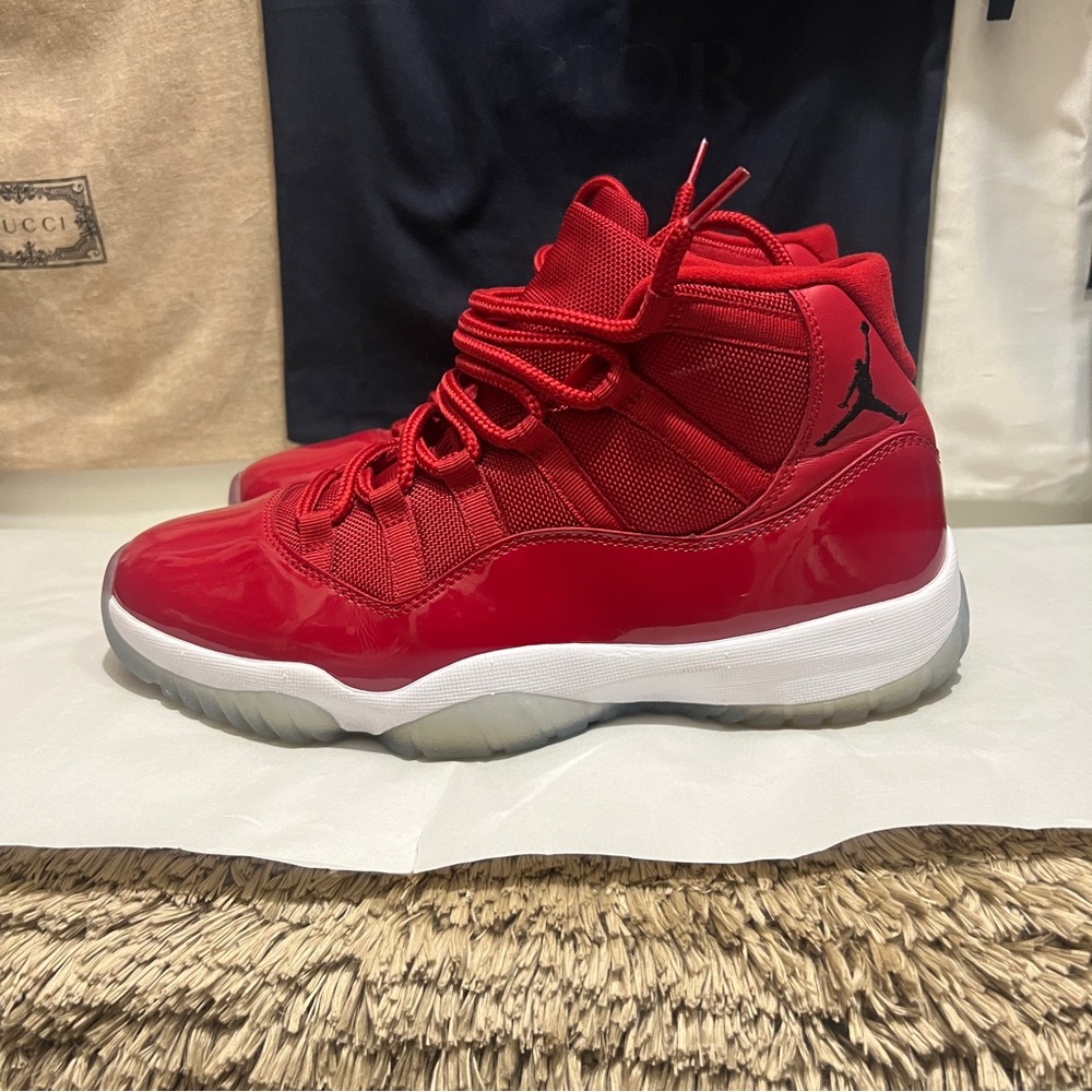 Jordan Red 11 High-Top Sneakers